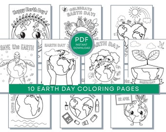 Earth Day Coloring Page, Earth Day Printable, Earth Day Sheets, Earth Day Coloring Book, Earth Day Coloring, Earth Day PDF Digital