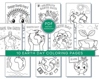 Earth Day Coloring Page, Earth Day Printables, Earth Day  Sheets, Earth Day Coloring Book, Earth Day Coloring, Earth Day PDF