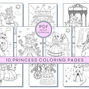 Girls Coloring Pages, 40 Girls Pages, Girls Printables, Girls Coloring