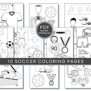 Soccer Coloring Pages, Soccer PDF, Soccer Printables, Soccer Coloring Pages, Soccer Activity Sheets, Soccer Print, Football Coloring Pages