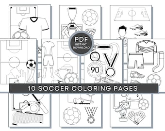 Soccer Coloring Pages, Soccer PDF, Soccer Printables, Soccer Coloring Pages, Soccer Activity Sheets, Soccer Print, Football Coloring Pages