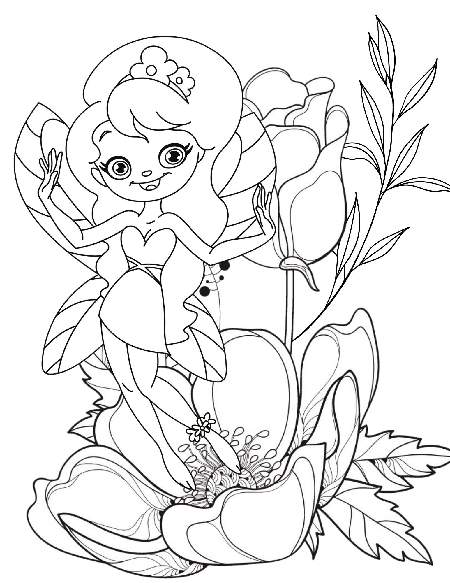 Fairy coloring pages fairy pdf fairy printables fairy coloring