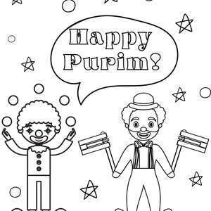 Purim Coloring Pages, Purim Printables, Jewish Coloring Pages, Jewish ...