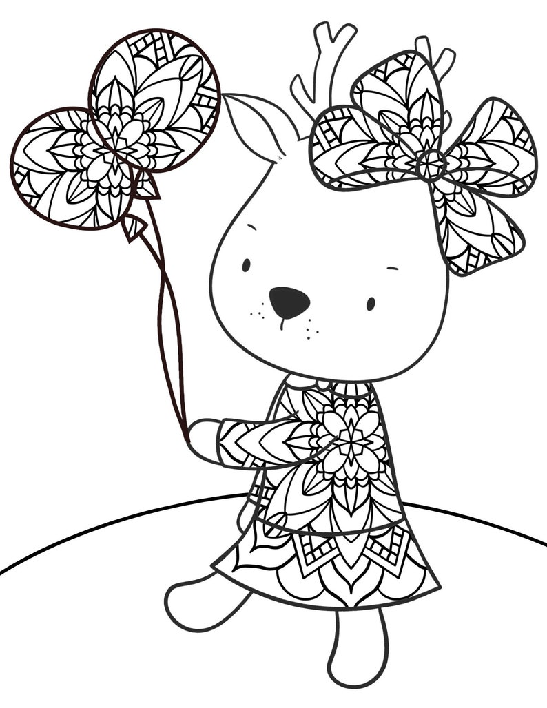 Mandala Animals Coloring Pages, Mandala Coloring for Kids, Mandala