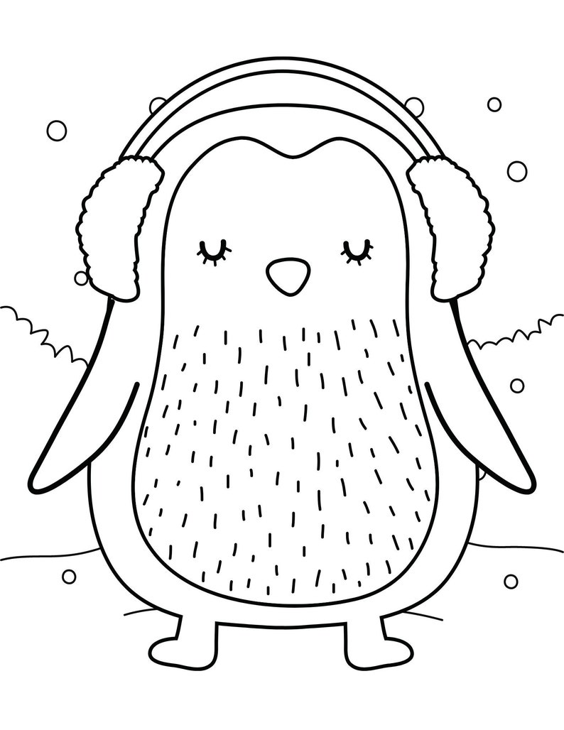 Penguin Coloring Pages, Penguin PDF, Penguin Printables, Penguin ...