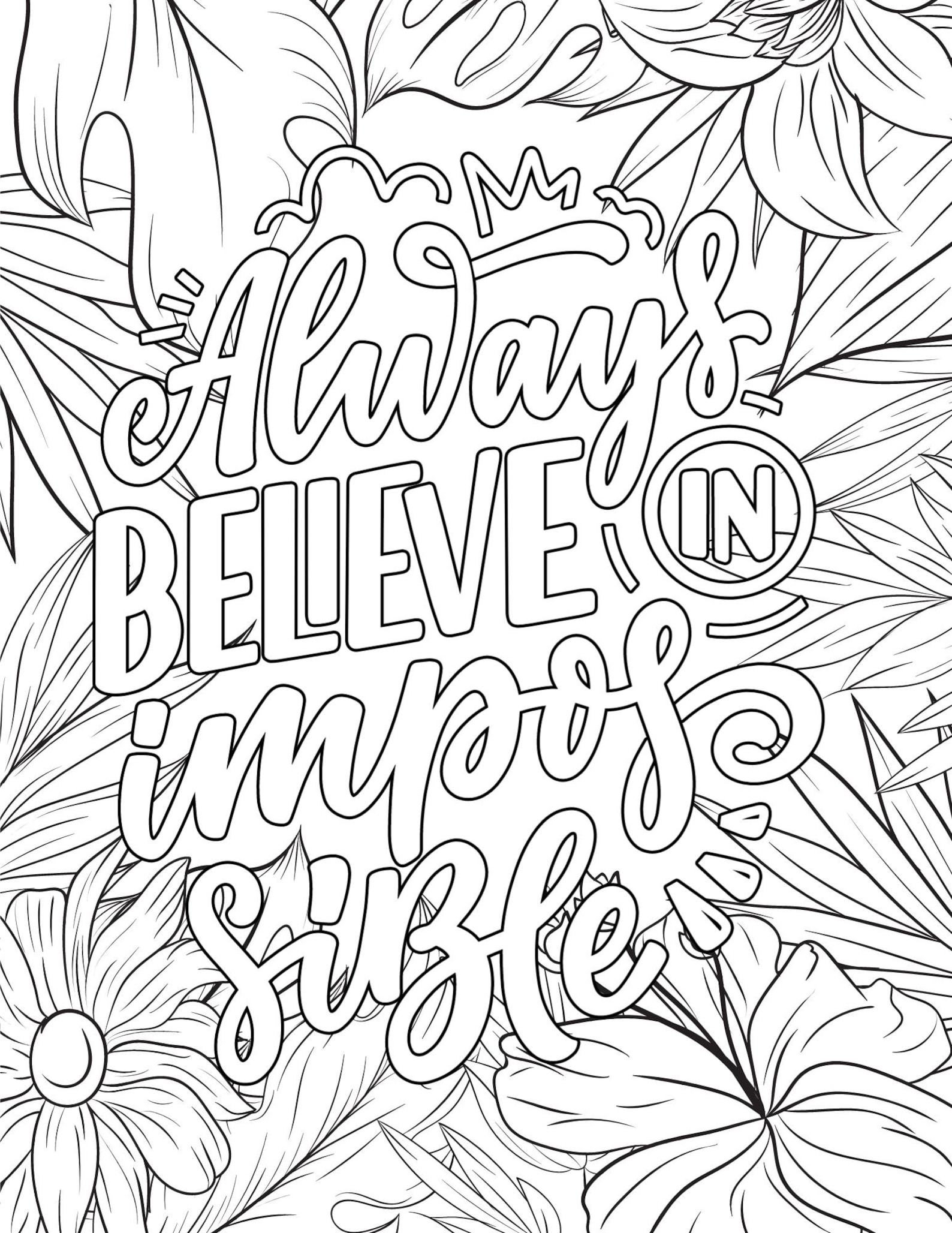 Inspirational Quotes Coloring Pages, Inspirational Quotes PDF ...