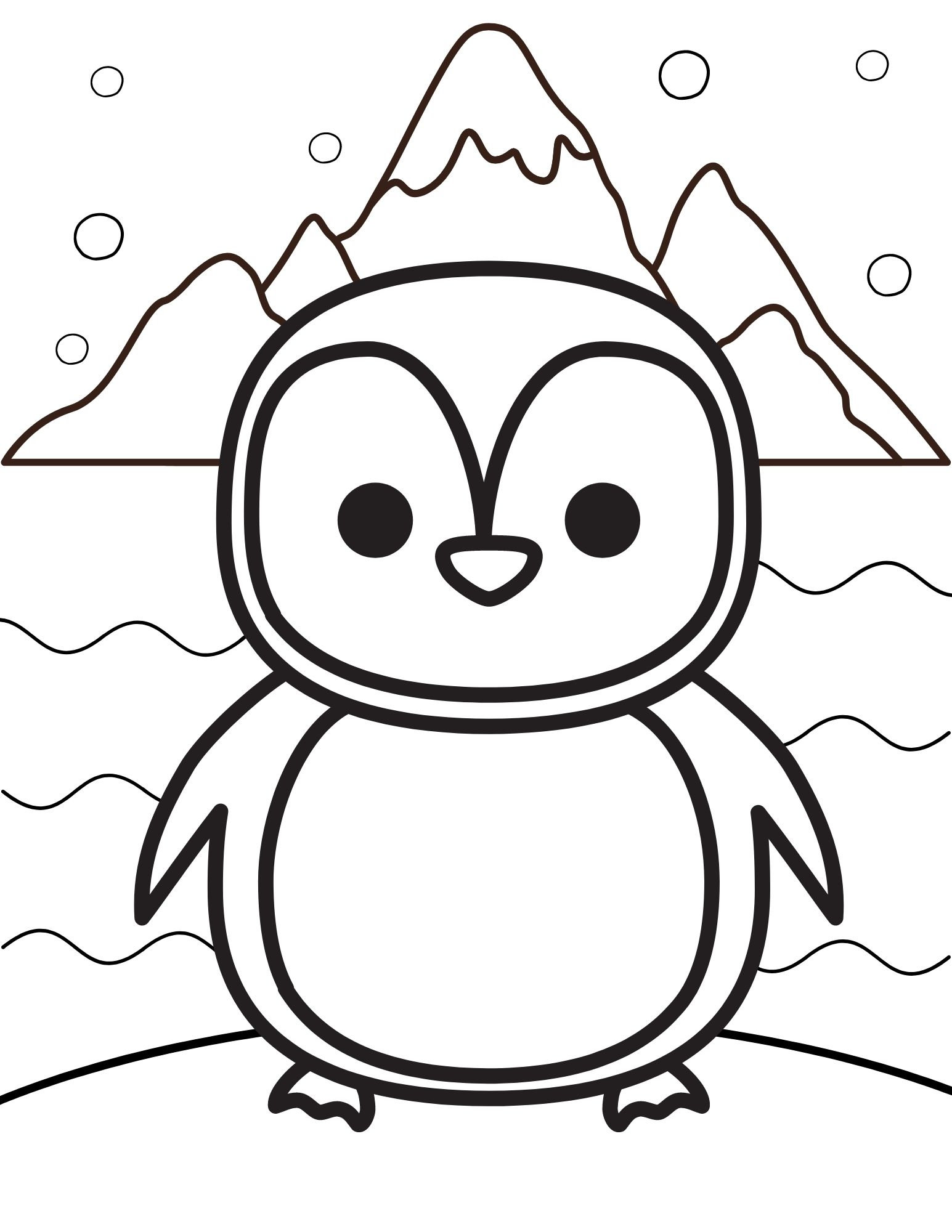 Penguin Coloring Pages, Penguin PDF, Penguin Printables, Penguin ...