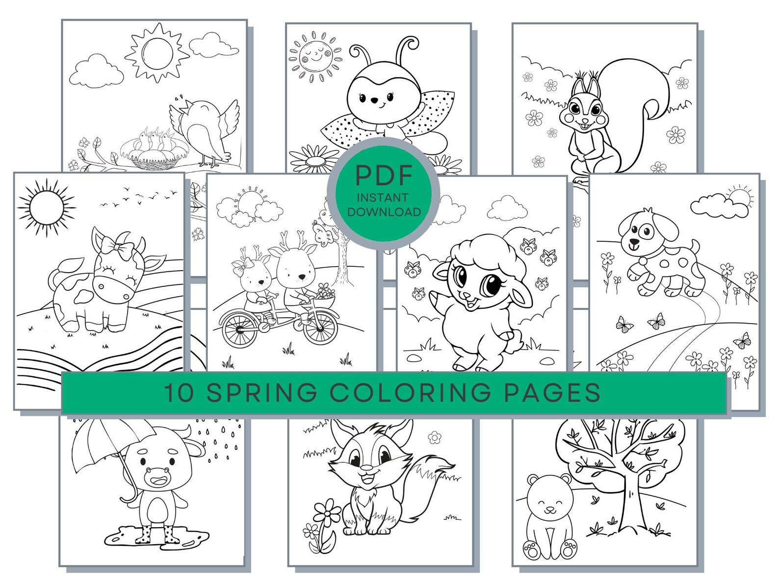 Seasons Coloring Pages, Summer Coloring Pages, Spring Coloring Pages ...