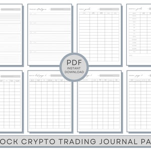 Stock Trading Log Book: Notebook For Trading And Investing To Record Trades, Crypto Trading, Watch Lists, Strategies, Rules, Monthly Goals