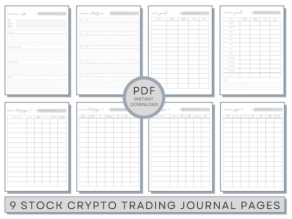 Stock Trading Log Book: Notebook For Trading And Investing To Record Trades, Crypto Trading, Watch Lists, Strategies, Rules, Monthly Goals