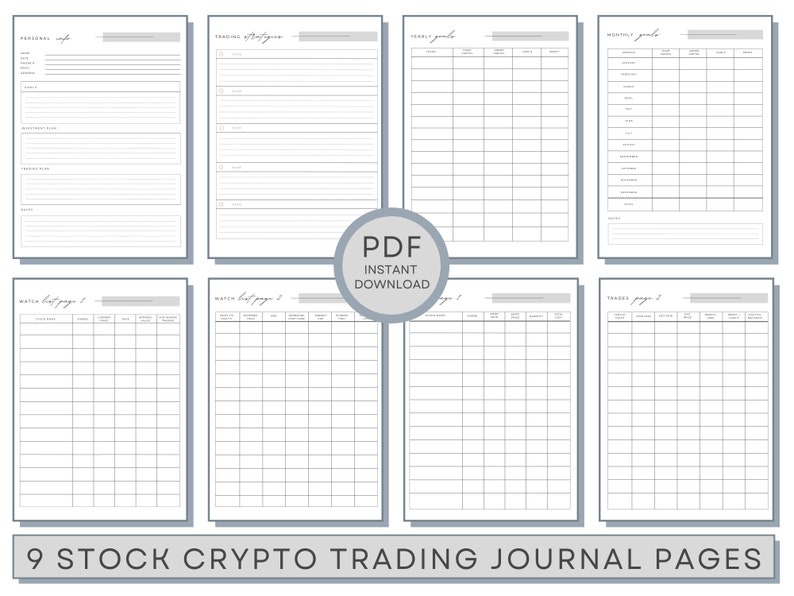 Stock Trading Log Book Notebook for Trading and Investing to Record
