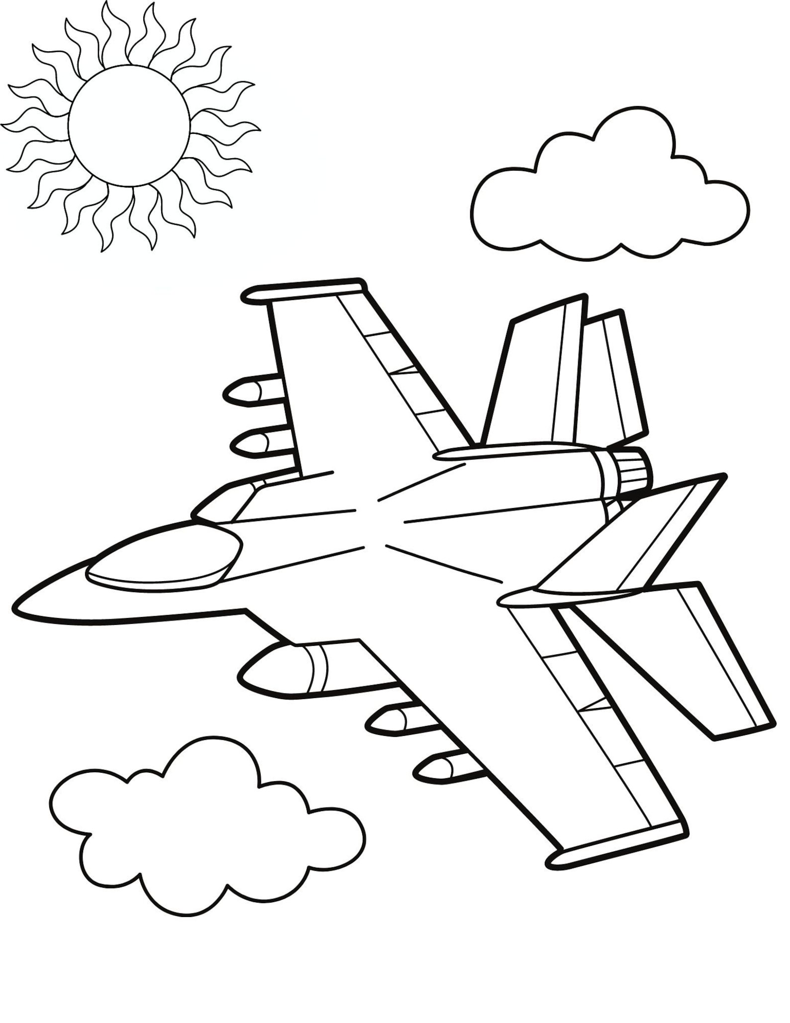Airplane Coloring Pages, Airplane PDF, Airplane Printables, Airplane