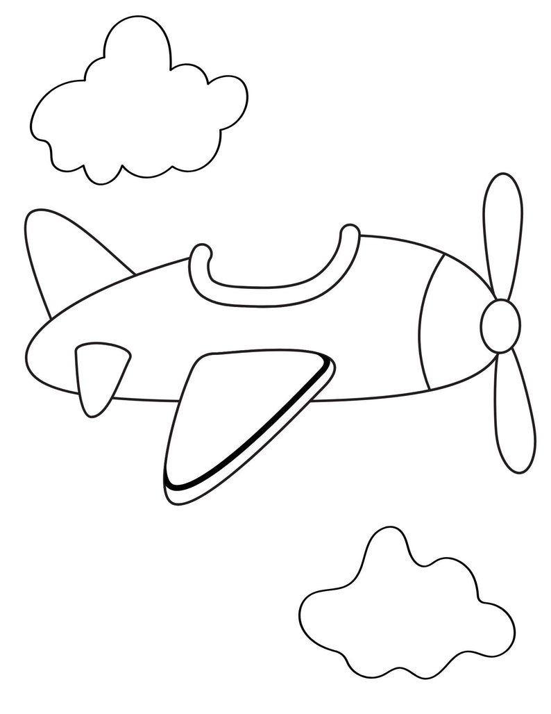 Airplane Coloring Pages, Airplane PDF, Airplane Printables, Airplane ...