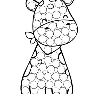 Animals Dot Marker Coloring Pages, Animals Dot Marker Printables ...