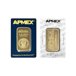 Replica Gold Bar, 1 oz Faux Bullion Ingot for Collectors and Props