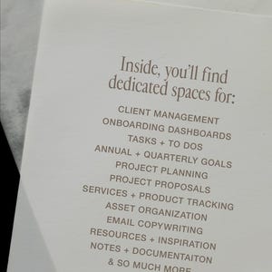 Creative Business Hub Notion Vorlage | Klientinstanz, Business Organisation, Aufgabenplaner | Kleine Biz Besitzer Bild 12