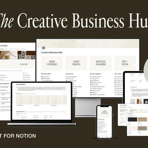 Creative Business Hub Notion Vorlage | Klientinstanz, Business Organisation, Aufgabenplaner | Kleine Biz Besitzer Bild 18