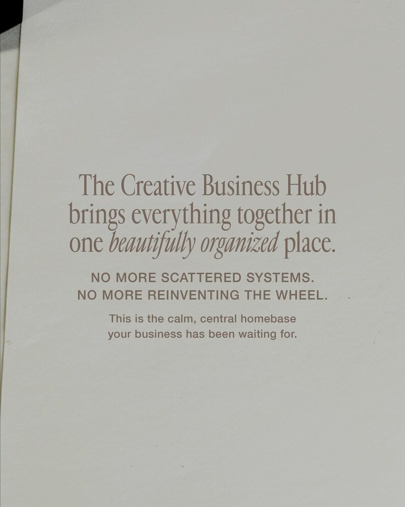 Creative Business Hub Notion Vorlage | Klientinstanz, Business Organisation, Aufgabenplaner | Kleine Biz Besitzer Bild 11