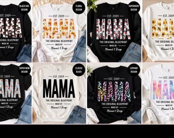 Custom Mama "Original Blueprint" Design (Personalized with Kids' Names)