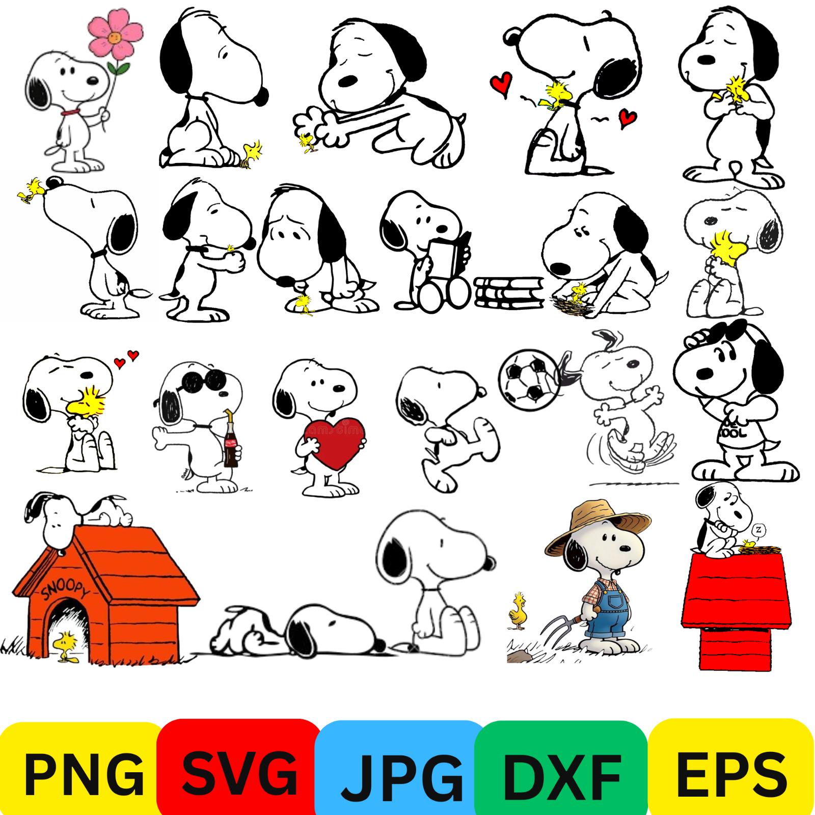 Snoopy SVG Bundle for Cricut & Silhouette, Holiday Comic Dog