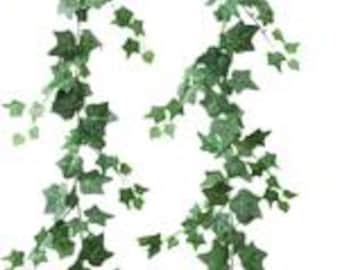 Artificial Ivy Vine Garland 2 Strands 79" Fake Hanging Vine with Silk Green Leaves for Indoor Outdoor Home Wedding Party Decor
