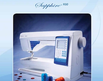 Husqvarna Viking Sapphire 930 Sewing Machine User Guide / Instruction Manual (Digital PDF)