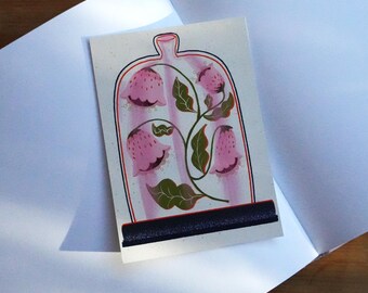 Flower Postcard A6/Wall Art/Illustration/Stationary