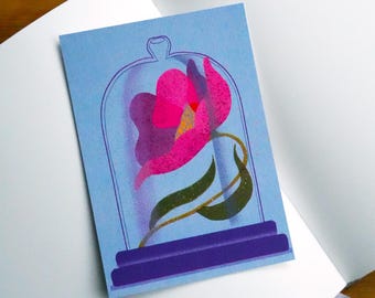 Flower Postcard A6/Wall Art/Illustration/Stationary