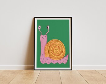Snail/Nursery Decor/ Wall Art/Art Print/Illustration/Graphics (Digital Download)