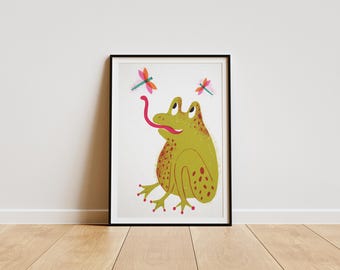 Froggy/Nursery Decor/ Wall Art/Art Print/Illustration/Graphics (Digital Download)