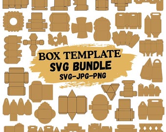 Gift Box Template SVG Bundle: 30+ DIY Papercraft Designs (Instant Download)