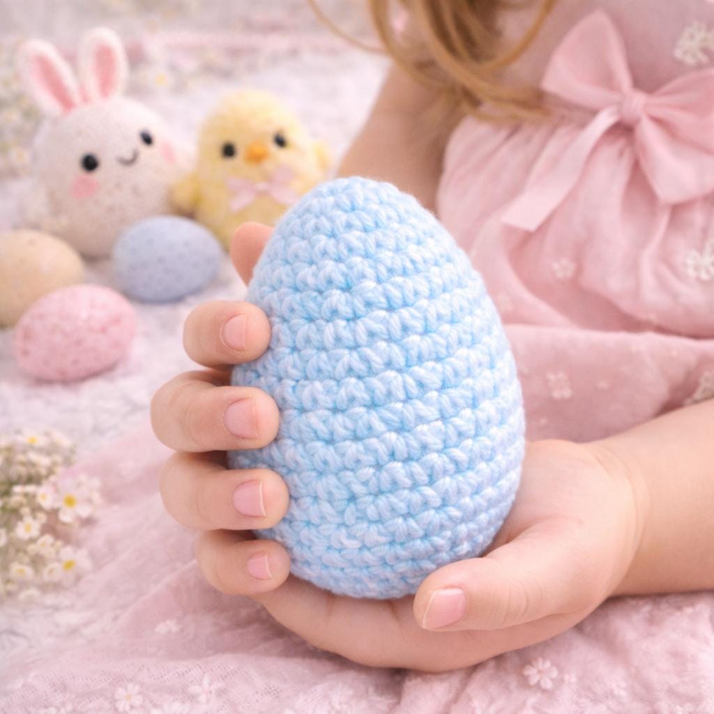 Easy Crochet Easter Egg Pattern PDF | Beginner Amigurumi Tutorial ...