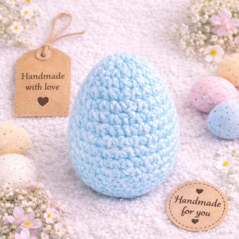 Easy Crochet Easter Egg Pattern PDF | Beginner Amigurumi Tutorial ...