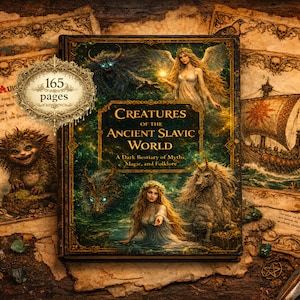 Slavic Mythology Bestiary: Dark Fantasy Art Book (Digitaler Download, 165 Seiten)