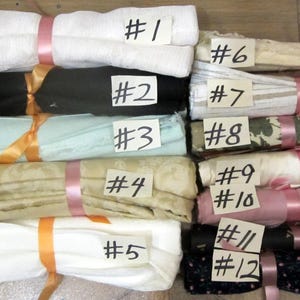 Moeilijk te vinden vintage gemengd textiel voorgesneden stofresten materiaal erfenis opruiming Destash B7B28