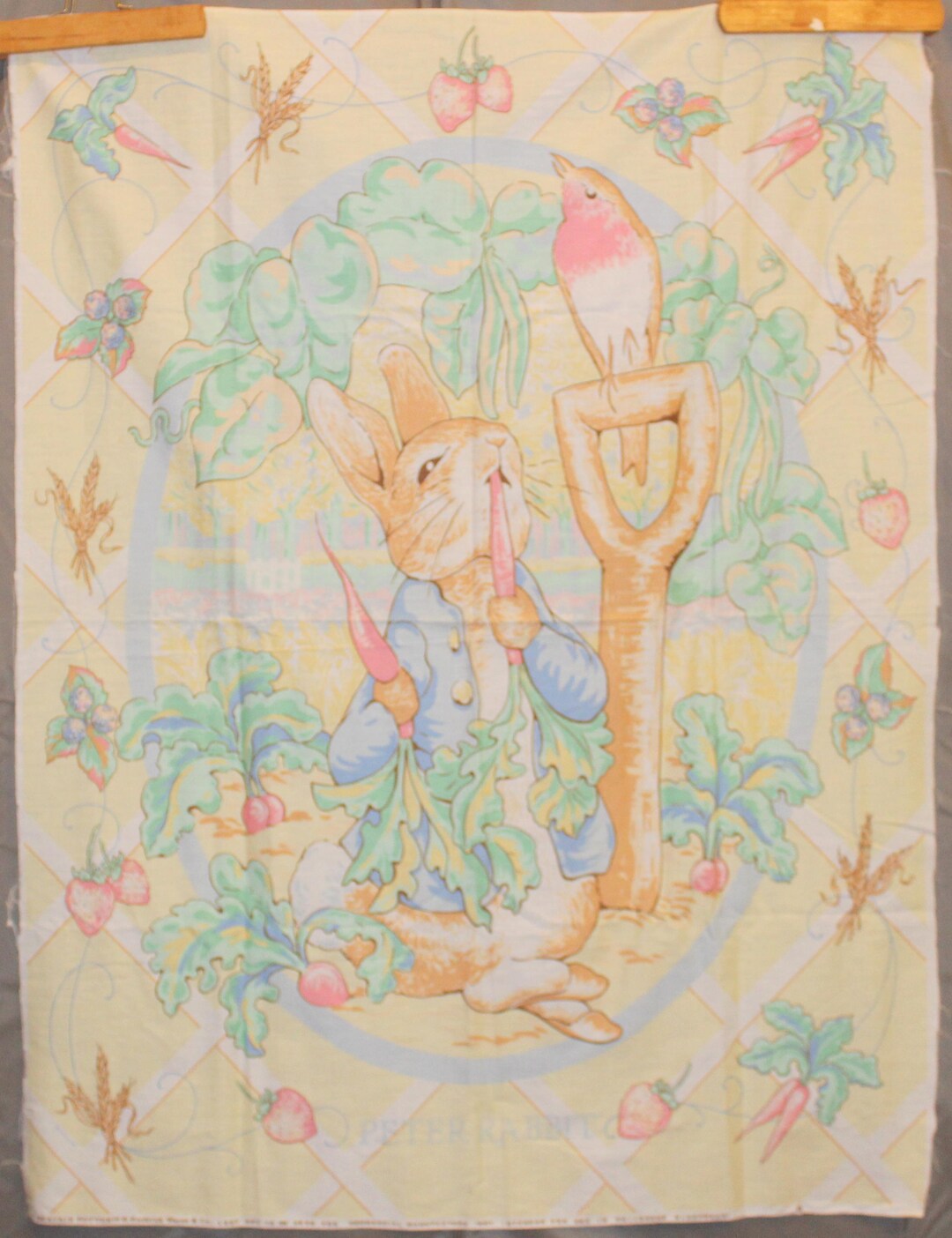 Quilt-n'panel 1997 'peter Rabbit' Beatrix Potter by Frederick Warne ...