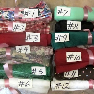 Retales de tela precortados de textiles mixtos vintage difíciles de encontrar Material de herencia Liquidación Destash B7B30