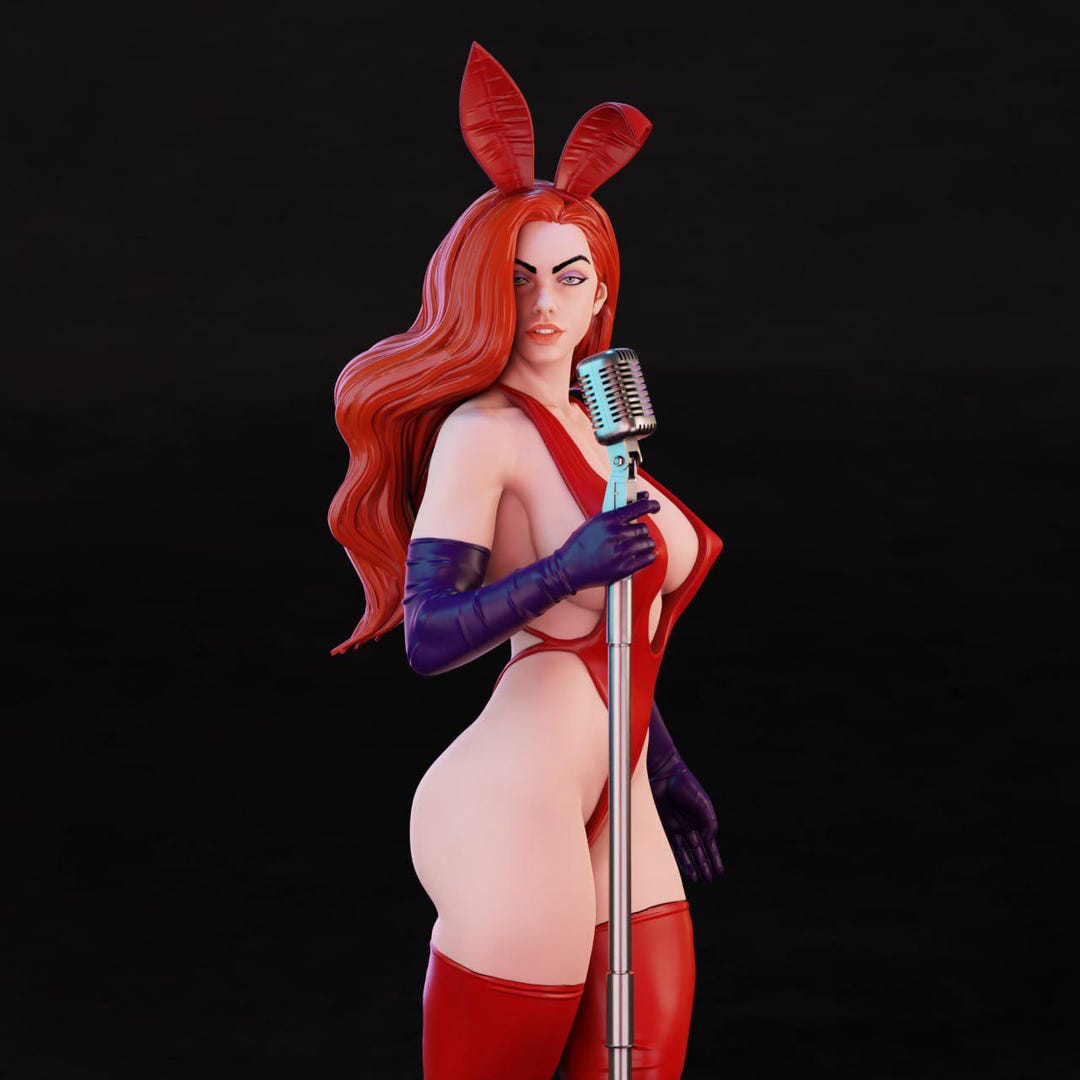 Jessica Rabbit Sculpted Jessica Rabbit Art Style 3D Printed Female Figure – Display ...
