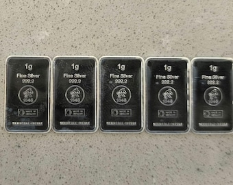 1トロイオンス 0.999 純銀二次市場バー - Etsy 日本