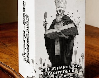 The Whispering Tarot Deck, Dark Gothic Tarot Cards Set, Occult Divination Deck, Shadow Work Tarot, Mystical Spiritual Gift