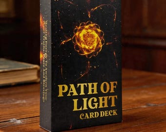 Path of Light Card Deck Spiritual Oracle Cards Healing Energy Divination Deck for Beginners Mindfulness Tarot Gift