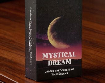 Mystical Dream Tarot Deck Moon Oracle Cards Dream Interpretation Divination Deck Spiritual Guidance Cards for Beginners Gift