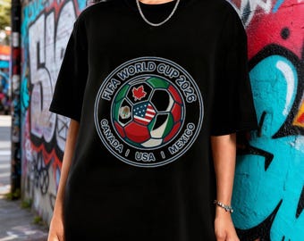 2026 Soccer Tournament Shirt, North America Soccer Fan Tee, Canada USA Mexico Football Graphic, Unisex T-Shirt Sweatshirt Hoodie