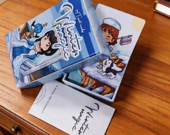 Cute Cartoon Tarot Deck with Guidebook, Kawaii Witch Tarot Cards Set, Beginner Friendly Divination Cards, Spiritual Gift for Girls