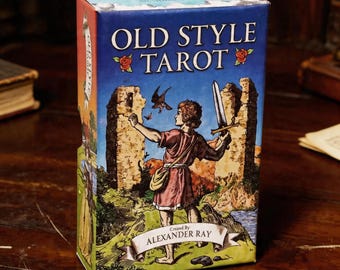 Old Style Tarot Deck Vintage Classic Tarot Cards, Traditional Divination Deck, Retro Tarot Set for Beginners, Spiritual Gift