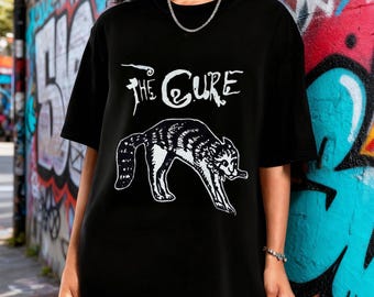 The Cure Music Tee, 80s90s Alt Rock,  Unisex Tee, Band Tee, Music Gifts, The Cure star fan gifts, band shirts, Music Fan Gift