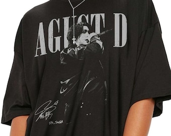Agust D Shirt, Suga Retro 90s Vintage Bootleg Tee, Min Yoongi Graphic T-shirt, Kpop Fan Gift, Agust D Tour Merch, D-Day Aesthetic Shirt