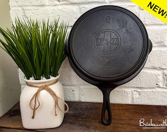 Griswold Nr. 9 Slant Logo Gusseisenpfanne mit Hitzering