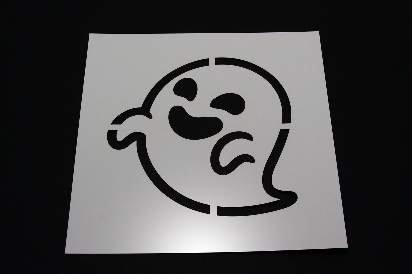 Ghost Emoji Stencil Reusable Flexible 10 mil Etsy