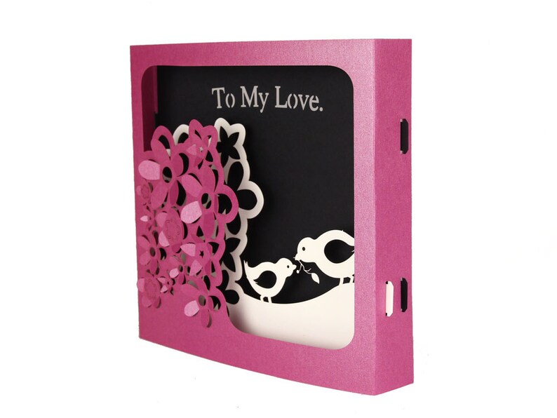 To My Love Pop Up Card Designer Laser Cut 3d Card On Beautiful Papers Love Card Romantic Card Valentines Gift To My Love - 